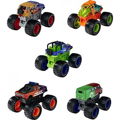 Majorette Monster Rockerz Color Changers, 3 verschillende modellen, levering 1 vrachtwagen met magische wisselverf, rubberen banden, voor kinderen vanaf 3 jaar Majorette Monster Rockerz Color Changers, 3 verschillende modellen, levering 1 vrachtwagen met magische wisselverf, rubberen banden, voor kinderen vanaf 3 jaar