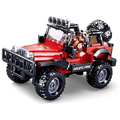 Sluban Red 4wd-bouwspel, M38-B0816, medium Sluban Red 4wd-bouwspel, M38-B0816, medium