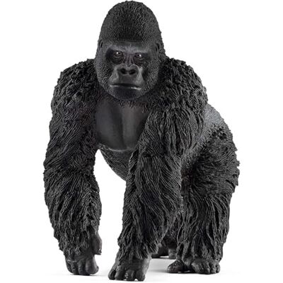 Schleich Gorilla-figuur, mannelijk, Wild Life 14770, meerkleurig gedetailleerde dierenfiguren dierentuin speelgoed leuk cadeau voor meisjes en jongens verjaardagsdecoratie Schleich Gorilla-figuur, mannelijk, Wild Life 14770, meerkleurig gedetailleerde dierenfiguren dierentuin speelgoed leuk cadeau voor meisjes en jongens verjaardagsdecoratie