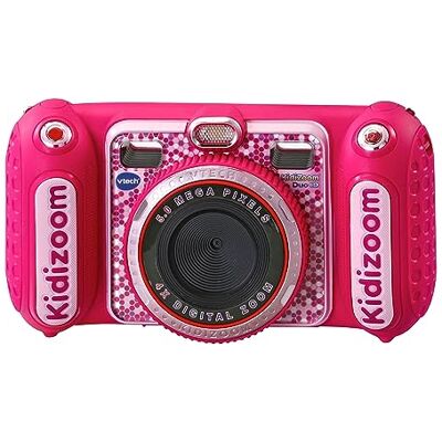 VTech Kidizoom Duo DX roze kindercamera met 75 filters, foto's en video's, dubbele camera voor en achter, schokbestendig, Italiaanse taal, batterijen inbegrepen, 3-12 jaar VTech Kidizoom Duo DX roze kindercamera met 75 filters, foto's en video's, dubbele camera voor en achter, schokbestendig, Italiaanse taal, batterijen inbegrepen, 3-12 jaar