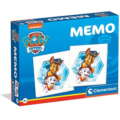 Clementoni 18124 – memo Paw Patrol – educatief spel voor 4 jaar, kaartspel voor kinderen, paren, geheugenspellen – gemaakt in Italië Clementoni 18124 – memo Paw Patrol – educatief spel voor 4 jaar, kaartspel voor kinderen, paren, geheugenspellen – gemaakt in Italië