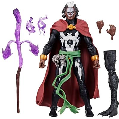 Marvel Legends Series Strange Tales, Brother Voodoo-figuur, geïnspireerd op strips, groen en paars Marvel Legends Series Strange Tales, Brother Voodoo-figuur, geïnspireerd op strips, groen en paars