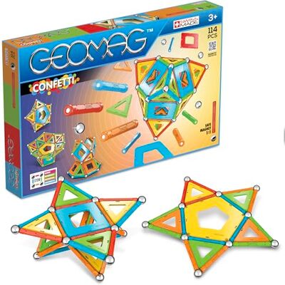 Geomag Classic Confetti Constructiespeelgoed 357, 114 Stuks, Meerkleurig Geomag Classic Confetti Constructiespeelgoed 357, 114 Stuks, Meerkleurig