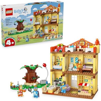 Lego Bluey Het familiehuis van Bluey – modulair model uit de tv-serie – speelgoed met vele onderdelen, tuin, 4 minifiguren en accessoires – verjaardagscadeau meisjes of jongens 4 jaar 11203 Lego Bluey Het familiehuis van Bluey – modulair model uit de tv-serie – speelgoed met vele onderdelen, tuin, 4 minifiguren en accessoires – verjaardagscadeau meisjes of jongens 4 jaar 11203
