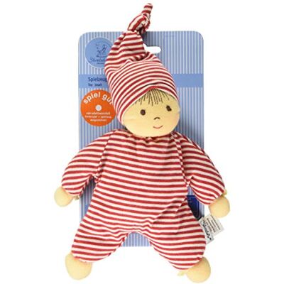 Sterntaler Heiko pop, geïntegreerde rammelaar, voor baby's vanaf de geboorte, 23 cm, rood/wit Sterntaler Heiko pop, geïntegreerde rammelaar, voor baby's vanaf de geboorte, 23 cm, rood/wit