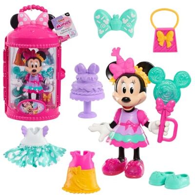 Just Play Disney Junior Fashion Minnie Mouse pop, 14 accessoires, imitatiespellen, speelgoed voor kinderen vanaf 3 jaar Just Play Disney Junior Fashion Minnie Mouse pop, 14 accessoires, imitatiespellen, speelgoed voor kinderen vanaf 3 jaar