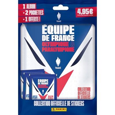 Panini Team de France Olympique & Paralympic Album + 2 hoezen + 1 gratis, 004885SPCFGD Panini Team de France Olympique & Paralympic Album + 2 hoezen + 1 gratis, 004885SPCFGD