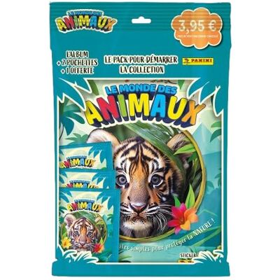 Panini De wereld van de dieren album + 3 hoezen Panini De wereld van de dieren album + 3 hoezen