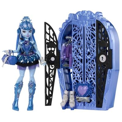Monster Cable Skulltimate Secrets Monster Mysteries Abbey pop met kast en 19 verrassingsaccessoires om 125 verschillende looks te creëren, cadeauspeelgoed voor jongens en meisjes vanaf 4 jaar, Monster Cable Skulltimate Secrets Monster Mysteries Abbey pop met kast en 19 verrassingsaccessoires om 125 verschillende looks te creëren, cadeauspeelgoed voor jongens en meisjes vanaf 4 jaar,