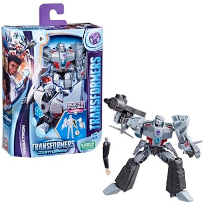 Transformers EarthSpark, Megatron Class Deluxe figuur, 12,5 cm, robotspeelgoed voor kinderen, vanaf 6 jaar Transformers EarthSpark, Megatron Class Deluxe figuur, 12,5 cm, robotspeelgoed voor kinderen, vanaf 6 jaar