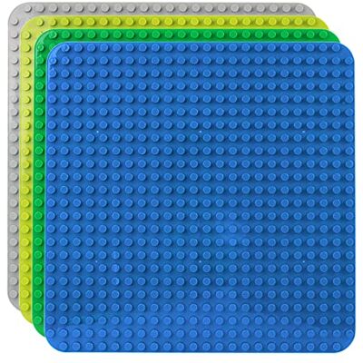 Celawork Grote bouwplaat compatibel met Duplo, grote bodemplaat 38 x 38 cm, bordenset voor creatief spel, educatief speelgoed Celawork Grote bouwplaat compatibel met Duplo, grote bodemplaat 38 x 38 cm, bordenset voor creatief spel, educatief speelgoed