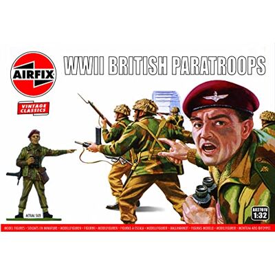 Airfix A02701V Britse parachutisten uit de Tweede Wereldoorlog, modelbouwset van kunststof voor volwassenen en kinderen vanaf 8 jaar, inclusief 14 Airfix A02701V Britse parachutisten uit de Tweede Wereldoorlog, modelbouwset van kunststof voor volwassenen en kinderen vanaf 8 jaar, inclusief 14