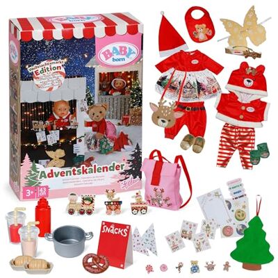 BABY born adventskalender 24 verrassingen poppenkleding en accessoires voor poppen van 43 cm hoogwaardige poppenaccessoires Kerstmis voor Kerstmis BABY born adventskalender 24 verrassingen poppenkleding en accessoires voor poppen van 43 cm hoogwaardige poppenaccessoires Kerstmis voor Kerstmis