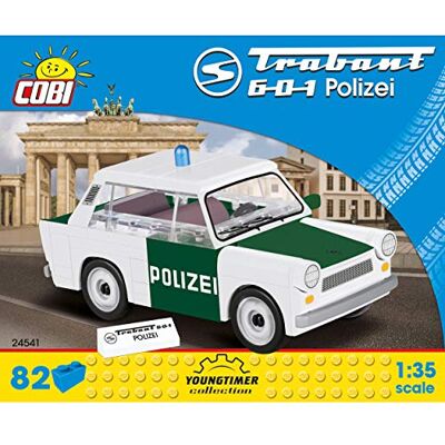 COBI COB24541 Trabant 601 Politie (82 stuks), modelbouw, baksteenhout COBI COB24541 Trabant 601 Politie (82 stuks), modelbouw, baksteenhout