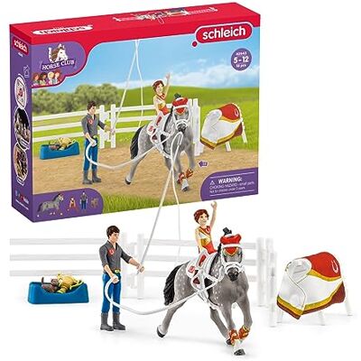 Schleich Horse Club Mia 42443 paardensportset, set met figuren, vele Paardenfiguur, paardenspeelgoed voor meisjes vanaf 5 jaar, realistisch paardenspeelgoed, fantasierijk simulatiespel zonder Schleich Horse Club Mia 42443 paardensportset, set met figuren, vele Paardenfiguur, paardenspeelgoed voor meisjes vanaf 5 jaar, realistisch paardenspeelgoed, fantasierijk simulatiespel zonder