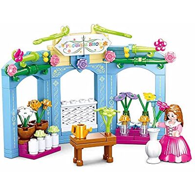 Sluban Village-Flower Store, M38-B0905, meerkleurig Sluban Village-Flower Store, M38-B0905, meerkleurig