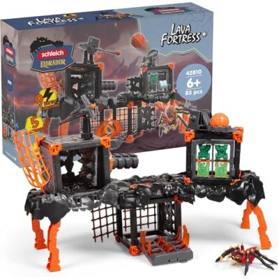 Schleich ELDRADOR Lava Fortress 42810 83 delen Speelset vanaf 6 jaar, set met figuren, vele functies en accessoires Schleich ELDRADOR Lava Fortress 42810 83 delen Speelset vanaf 6 jaar, set met figuren, vele functies en accessoires
