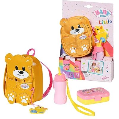 BABY born Kindergarten Rugzakset 834961 – accessoires voor poppen – bevat 1 berenrugzak met eendenetiket, 1 lunchbox en 1 fles – vanaf 3 jaar BABY born Kindergarten Rugzakset 834961 – accessoires voor poppen – bevat 1 berenrugzak met eendenetiket, 1 lunchbox en 1 fles – vanaf 3 jaar