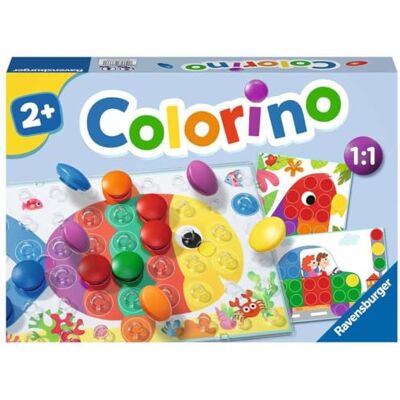 Ravensburger kinderspellen 20832 Colorino Kinderspel om te leren kleuren, mozaïek steekspel, speelgoed vanaf 2 jaar Ravensburger kinderspellen 20832 Colorino Kinderspel om te leren kleuren, mozaïek steekspel, speelgoed vanaf 2 jaar