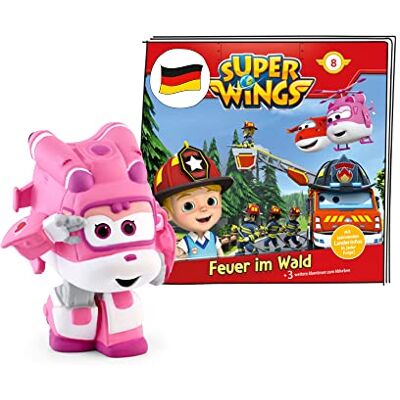 tonies Luisterfiguur voor Toniebox Super Wings Vuur in het bos, audiospel met 4 verhalen voor kinderen vanaf 3 jaar, speeltijd ca. 58 minuten tonies Luisterfiguur voor Toniebox Super Wings Vuur in het bos, audiospel met 4 verhalen voor kinderen vanaf 3 jaar, speeltijd ca. 58 minuten