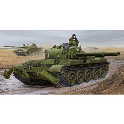 Trumpeter 01550 modelbouwpakket Russe T-62 Mod.1975-KMT-6 Mine Plow Trumpeter 01550 modelbouwpakket Russe T-62 Mod.1975-KMT-6 Mine Plow