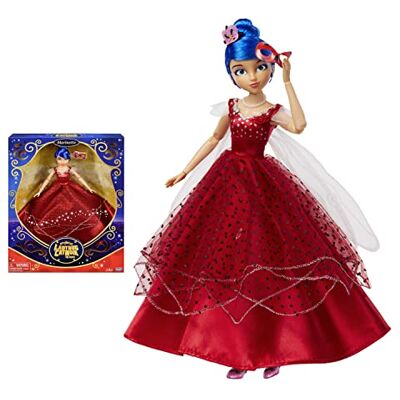 BANDAI Miraculous Ladybug en zwarte kat pop marinette Ladybug baljurk pop met scharnier, 26 cm P50155 BANDAI Miraculous Ladybug en zwarte kat pop marinette Ladybug baljurk pop met scharnier, 26 cm P50155