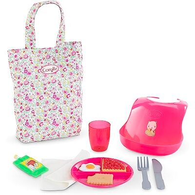 Corolle Grote lunchbox, 11 accessoires, voor poppen 36 en 42 cm, vanaf 2 jaar, 9000141520 Corolle Grote lunchbox, 11 accessoires, voor poppen 36 en 42 cm, vanaf 2 jaar, 9000141520