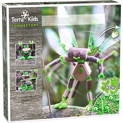 HABA Terra Kids Connectors Bouwset waldhelden: 1 handboor (diameter 6 mm), 4 libellenoppervlak, 2 ronde stokken, 68 aansluitingen, 1 handleiding. HABA Terra Kids Connectors Bouwset waldhelden: 1 handboor (diameter 6 mm), 4 libellenoppervlak, 2 ronde stokken, 68 aansluitingen, 1 handleiding.
