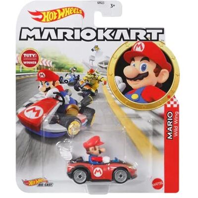 Hot Wheels Mario Kart Voertuig / Metalen Auto Mario Wild Wing Nieuw 2021 Nieuw Hot Wheels Mario Kart Voertuig / Metalen Auto Mario Wild Wing Nieuw 2021 Nieuw