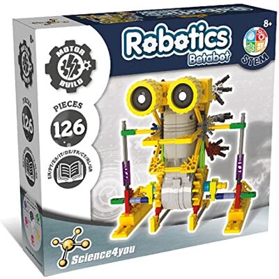 Science4you Betabot robotset, robotbouwpakket met 126 onderdelen voor kinderen vanaf 8 jaar Bouw een interactieve robot met dit bouwspeelgoed Zelf aan de slag, STEAM-speelgoed voor kinderen Science4you Betabot robotset, robotbouwpakket met 126 onderdelen voor kinderen vanaf 8 jaar Bouw een interactieve robot met dit bouwspeelgoed Zelf aan de slag, STEAM-speelgoed voor kinderen