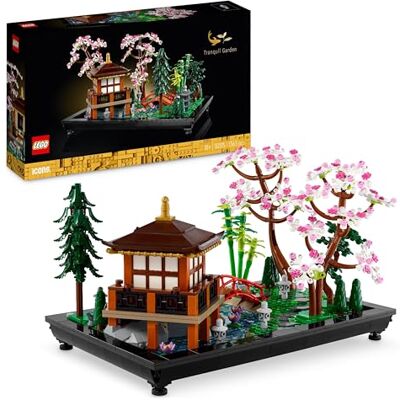 Lego 10315 Icons Botanische tuin, botanische tuinset, zen voor volwassenen, met lotusbloemen, gepersonaliseerde decoratie, geïnspireerd door Japanse tradities, cadeau voor vrouwen en mannen Set pour adulte, décoration personnalisable, kit de jardinage b Lego 10315 Icons Botanische tuin, botanische tuinset, zen voor volwassenen, met lotusbloemen, gepersonaliseerde decoratie, geïnspireerd door Japanse tradities, cadeau voor vrouwen en mannen Set pour adulte, décoration personnalisable, kit de jardinage b