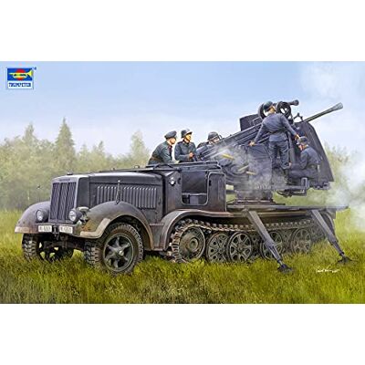 Trumpeter 09513 – Duitse 5 cm Flak 41 op zelfrijslaapzak SD.Kfz.7/2 – schaal 1:35 – kunststof modelkit – model voor montage Trumpeter 09513 – Duitse 5 cm Flak 41 op zelfrijslaapzak SD.Kfz.7/2 – schaal 1:35 – kunststof modelkit – model voor montage