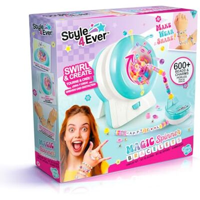 Canal Toys Style 4Ever Armbandmachine Kit voor het automatisch maken van armbanden met 600 decoraties, zet je naam op Magic Spinner Armbanden OFG332 Canal Toys Style 4Ever Armbandmachine Kit voor het automatisch maken van armbanden met 600 decoraties, zet je naam op Magic Spinner Armbanden OFG332