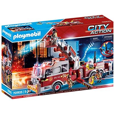 Playmobil Brandweerwagen: US Tower Ladder 70935 Playmobil Brandweerwagen: US Tower Ladder 70935