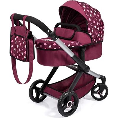 Bayer Design 17023AA Combi Xeo poppenwagen, poppenwagen, tas, in hoogte verstelbaar, transformeerbaar Bayer Design 17023AA Combi Xeo poppenwagen, poppenwagen, tas, in hoogte verstelbaar, transformeerbaar