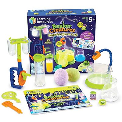 Learning Resources Beaker Creatures lichtgevende monsterlaboratoriumset, STEM, speelgoed voor wetenschappelijke experimenten, vanaf 5 jaar Learning Resources Beaker Creatures lichtgevende monsterlaboratoriumset, STEM, speelgoed voor wetenschappelijke experimenten, vanaf 5 jaar