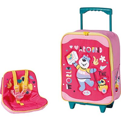 BABY born Holiday Koffer met poppenzitje – vanaf 3 jaar – voor kleine handen – ontwikkelt empathie en sociale vaardigheden – geschikt voor poppen van 36 cm en 43 cm BABY born Holiday Koffer met poppenzitje – vanaf 3 jaar – voor kleine handen – ontwikkelt empathie en sociale vaardigheden – geschikt voor poppen van 36 cm en 43 cm