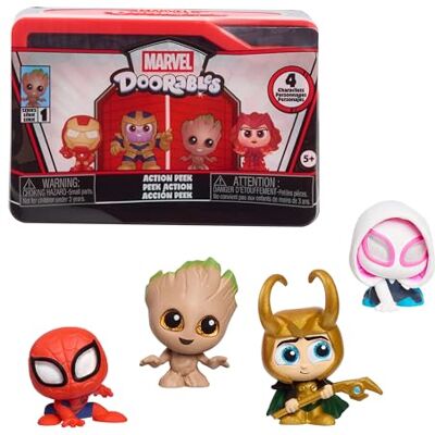 Just Play Marvel™ Doorables figuren om te verzamelen, figuren 3,8 cm hoog, speelgoed Jongens en meisjes vanaf 5 jaar Just Play Marvel™ Doorables figuren om te verzamelen, figuren 3,8 cm hoog, speelgoed Jongens en meisjes vanaf 5 jaar