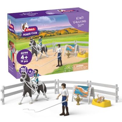 Schleich Horse Club Kim 42799 Voltset 19-delig Speelset vanaf 6 jaar, set met figuren, vele functies en accessoires, realistisch paardenspeelgoed Schleich Horse Club Kim 42799 Voltset 19-delig Speelset vanaf 6 jaar, set met figuren, vele functies en accessoires, realistisch paardenspeelgoed