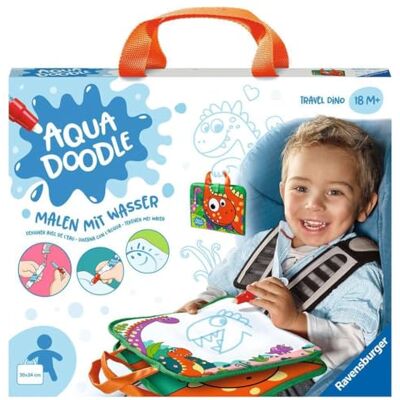 Ravensburger 4566 Aquadoodle Travel Dino – eerste schilderen voor onderweg – strijkvrij schilderplezier met water – reisset voor kinderen vanaf 18 maanden Ravensburger 4566 Aquadoodle Travel Dino – eerste schilderen voor onderweg – strijkvrij schilderplezier met water – reisset voor kinderen vanaf 18 maanden