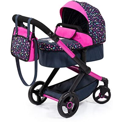 Bayer Design 17080AA Combi Xeo poppenwagen, poppenwagen, tas, in hoogte verstelbaar, transformeerbaar Bayer Design 17080AA Combi Xeo poppenwagen, poppenwagen, tas, in hoogte verstelbaar, transformeerbaar