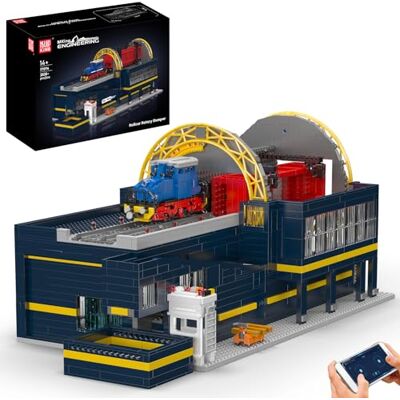 Mould King 17094 Technische bouwstenen, gemotoriseerde roterende vrachtwagen voor treinwagons, afstandsbediening, realistische draaifunctie, set voor volwassenen vanaf 14 jaar (2830 stuks) Mould King 17094 Technische bouwstenen, gemotoriseerde roterende vrachtwagen voor treinwagons, afstandsbediening, realistische draaifunctie, set voor volwassenen vanaf 14 jaar (2830 stuks)