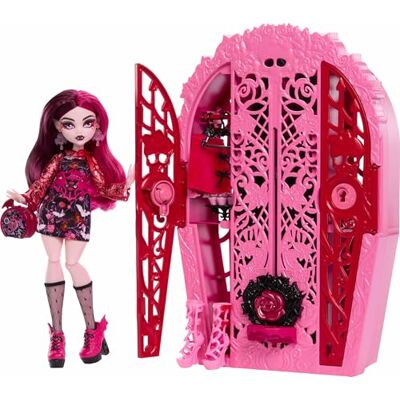 Monster Cable Secreti da Brivido HYT72 Draculaura en de mysteries in de tuin, set met pop en garderobe, 19 thee-accessoires en outfits inbegrepen, speelgoed voor kinderen vanaf 4 jaar Monster Cable Secreti da Brivido HYT72 Draculaura en de mysteries in de tuin, set met pop en garderobe, 19 thee-accessoires en outfits inbegrepen, speelgoed voor kinderen vanaf 4 jaar