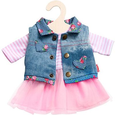 Heless 2550 kanten jurk met vest, denim voor poppen Heless 2550 kanten jurk met vest, denim voor poppen