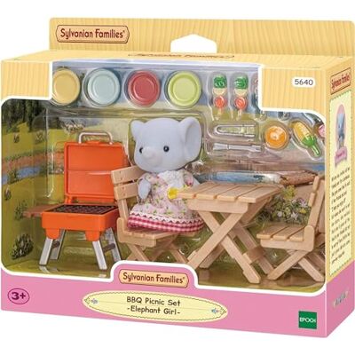 Sylvanian Families Het dorp Het olifantenmeisje en haar picknickset 5640 Speelklare minipoppen Sylvanian Families Het dorp Het olifantenmeisje en haar picknickset 5640 Speelklare minipoppen
