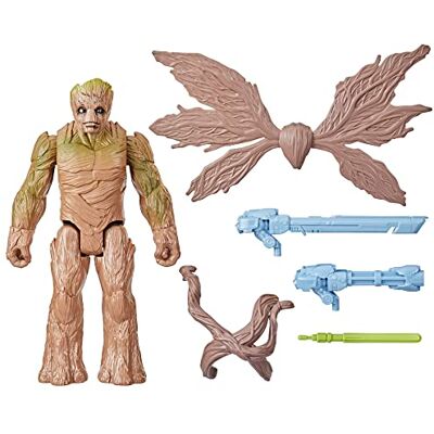 Marvel Studio's Guardians of the Galaxy Vol. 3, Titan Hero Series, Deluxe Blast 'N Battle Groot figuur, 29 cm Marvel Studio's Guardians of the Galaxy Vol. 3, Titan Hero Series, Deluxe Blast 'N Battle Groot figuur, 29 cm