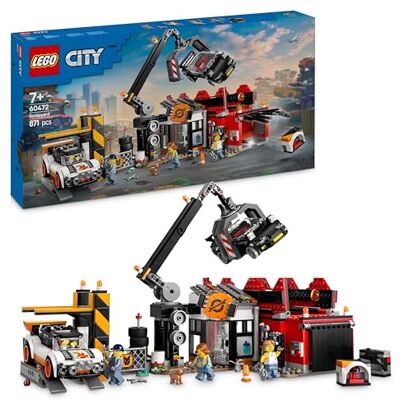 Lego City Autokrat Bouwspel met 4 minifiguren en 2 bouwmachines: een pers en een kraan Cadeau voor jongens en meisjes vanaf 7 jaar mechanische liefhebbers 60472 Lego City Autokrat Bouwspel met 4 minifiguren en 2 bouwmachines: een pers en een kraan Cadeau voor jongens en meisjes vanaf 7 jaar mechanische liefhebbers 60472