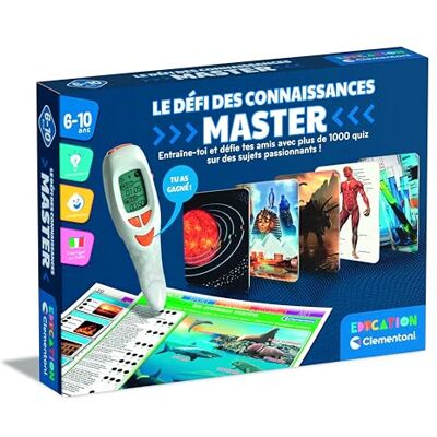 Clementoni Master Knowledge Challenge, educatieve spelletjes voor kinderen, leren met plezier, gemaakt in Italië, vanaf 7 jaar, meerkleurig 52805 Clementoni Master Knowledge Challenge, educatieve spelletjes voor kinderen, leren met plezier, gemaakt in Italië, vanaf 7 jaar, meerkleurig 52805