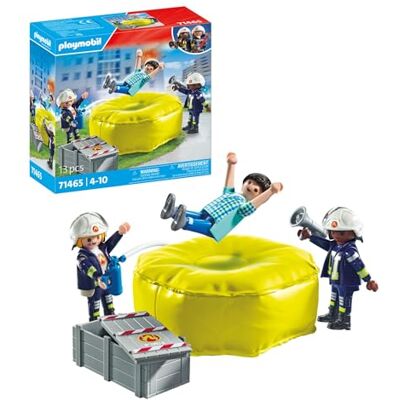 Playmobil 71465 Brandweer met reddingskussen – Action Heroes – met drie figuren, een reddingskussen dat kan worden opgeblazen en geleegd en accessoires – stad en beroepen – vanaf 4 jaar Playmobil 71465 Brandweer met reddingskussen – Action Heroes – met drie figuren, een reddingskussen dat kan worden opgeblazen en geleegd en accessoires – stad en beroepen – vanaf 4 jaar