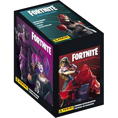 Panini France SA-FORTNITE Black Frame Series stickers, 50 hoesjes, 003986BOX50F Panini France SA-FORTNITE Black Frame Series stickers, 50 hoesjes, 003986BOX50F